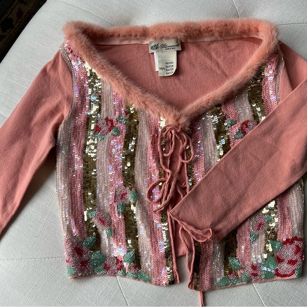 BLUMARINE sequin Cardigan